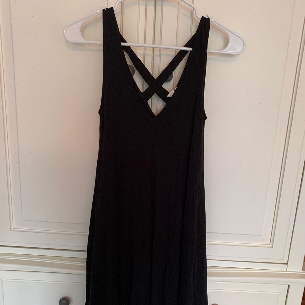 Black V dress